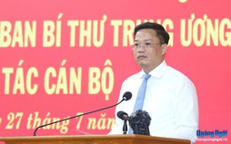 Ban Bí thư điều động, chỉ định đồng chí Nguyễn Đức Tâm giữ chức Phó Bí thư Tỉnh ủy Quảng Ngãi
