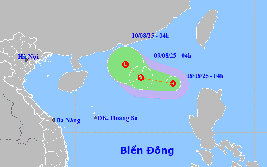 Tin ÁP THẤP NHIỆT ĐỚI trên BIỂN ĐÔNG và các chỉ đạo ứng phó