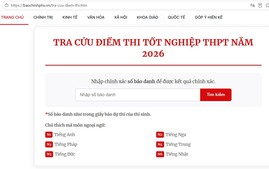 Tra cứu ĐIỂM THI TỐT NGHIỆP THPT; PHỔ ĐIỂM THI TỐT NGHIỆP năm 2026; CÁC MỐC THỜI GIAN TUYỂN SINH ĐẠI HỌC