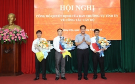Điều động, bổ nhiệm, chỉ định tân Phó Trưởng Ban Tổ chức Tỉnh ủy và 2 Bí thư Huyện ủy