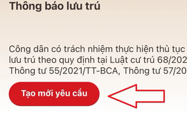 Hướng dẫn thông báo lưu trú qua ứng dụng VNeID