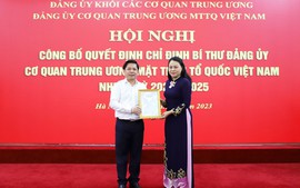 Chỉ định Bí thư Đảng ủy Cơ quan Trung ương; thăng hàm Tướng Tư lệnh Binh đoàn