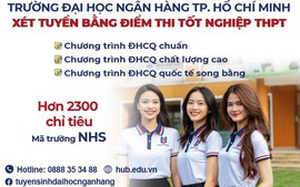 Điểm sàn Trường ĐẠI HỌC NGÂN HÀNG TPHCM năm 2023