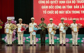 Công an tỉnh Đắk Lắk giảm 3 đơn vị cấp phòng, điều động, bổ nhiệm lãnh đạo các đơn vị