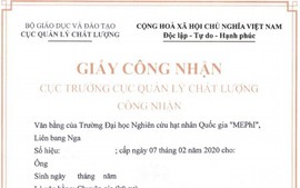 Điều kiện để được công nhận văn bằng tốt nghiệp do cơ sở nước ngoài cấp