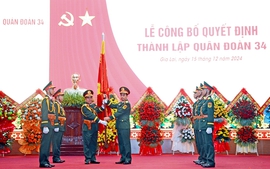 CÔNG BỐ QUYẾT ĐỊNH THÀNH LẬP QUÂN ĐOÀN 34