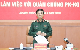 Năm 2025 cơ bản xây dựng Quân chủng PKKQ tinh, gọn, mạnh, hiện đại; tiến hành sáp nhập các cơ quan, đơn vị, nhà máy đúng lộ trình