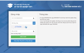 Thí sinh thử đăng ký trực tuyến dự thi tốt nghiệp THPT