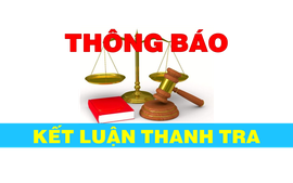 Kết luận thanh tra trách nhiệm Chủ tịch UBND xã