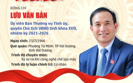 TIỂU SỬ đồng chí Lưu Văn Bản, Quyền Chủ tịch UBND tỉnh Hải Dương