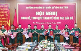 Bổ nhiệm Chủ nhiệm, Phó Chủ nhiệm Chính trị Bộ Chỉ huy Quân sự