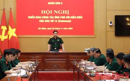 Thành lập sở chỉ huy phía trước phòng, chống bão số 13 (Bão Kalmaegi)