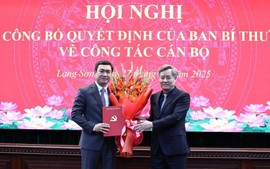 Ban Bí thư điều động, chỉ định đồng chí Nguyễn Cảnh Toàn làm Phó Bí thư Tỉnh ủy Lạng Sơn