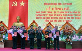 Thành lập cơ quan điều tra hình sự các cấp thuộc Tổng cục Hậu cần-Kỹ thuật, Bộ Quốc phòng