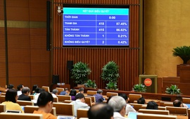 Thông qua Luật sửa đổi, bổ sung một số điều của Luật Bầu cử ĐBQH và đại biểu HĐND