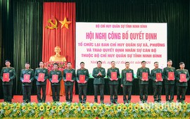 Tổ chức lại Ban Chỉ huy quân sự cấp xã: Bổ nhiệm 129 sĩ quan giữ chức Chỉ huy trưởng