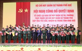 Kiện toàn tổ chức Ban Chỉ huy Quân sự cấp xã; tổ chức tuyển dụng công chức vào phục vụ quân đội