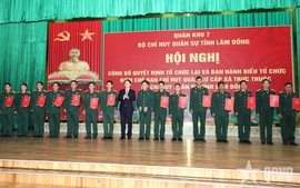 Bổ nhiệm 124 Chỉ huy trưởng; điều động 500 sĩ quan, quân nhân về Ban Chỉ huy quân sự cấp xã