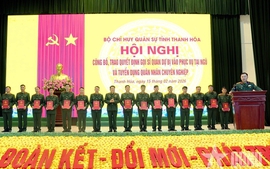 Tuyển dụng, gọi 396 nhân sự vào Ban Chỉ huy Quân sự cấp xã