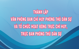 Thành lập Văn phòng Ban Chỉ huy Phòng thủ dân sự