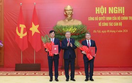 BỘ CHÍNH TRỊ BỔ NHIỆM ĐỒNG CHÍ NGUYỄN DUY NGỌC GIỮ CHỨC TRƯỞNG BAN TỔ CHỨC TRUNG ƯƠNG, ĐỒNG CHÍ NGUYỄN HẢI NINH GIỮ CHỨC CHÁNH VĂN PHÒNG TRUNG ƯƠNG ĐẢNG