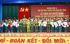 Kiện toàn Ban Chỉ huy Quân sự cấp xã: Thành lập 68 tiểu đội dân quân thường trực