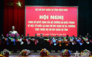 Bổ nhiệm 45 Chỉ huy trưởng; bảo đảm chế độ, chính sách đối với Ban Chỉ huy Quân sự cấp xã