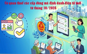 Mã định danh điện tử của 34 Thuế tỉnh, thành phố và 350 Thuế cơ sở từ 1/10/2026