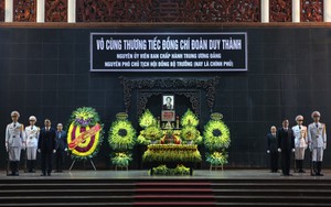 TỔ CHỨC TRỌNG THỂ LỄ TANG ĐỒNG CHÍ ĐOÀN DUY THÀNH, NGUYÊN PHÓ CHỦ TỊCH HỘI ĐỒNG BỘ TRƯỞNG