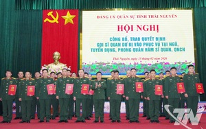 Kiện toàn Ban Chỉ huy Quân sự cấp xã: Gọi, tuyển dụng, phong hàm sĩ quan 222 nhân sự