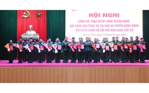 Gọi, tuyển dụng 108 nhân sự vào Ban Chỉ huy Quân sự cấp xã