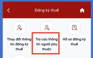 Hướng dẫn cập nhật thông tin người phụ thuộc trên Etax Mobile