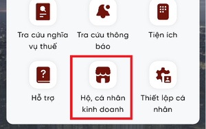 Hướng dẫn hộ kinh doanh thông báo số tài khoản ngân hàng/số hiệu ví điện tử trên ứng dụng Etax Mobile