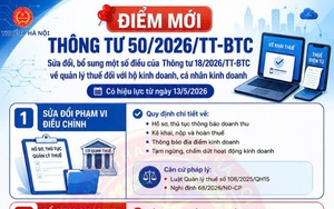 Những diểm mới của Thông tư 50/2026/TT-BTC sửa quy định về hồ sơ, thủ tục quản lý thuế với hộ kinh doanh