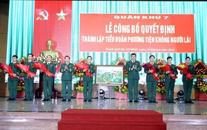 Thành lập Tiểu đoàn Phương tiện không người lái các Quân khu