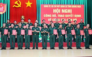Tổ chức lại Ban chỉ huy phòng thủ khu vực: Điều động, bổ nhiệm cán bộ nhận nhiệm vụ mới