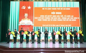 Giải thể, tổ chức lại lực lượng quân sự địa phương; thành lập Trung đoàn bộ binh, Trung đoàn hỗn hợp