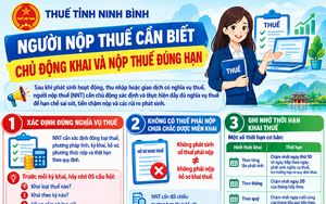 Người nộp thuế cần chủ động khai và nộp thuế đúng hạn