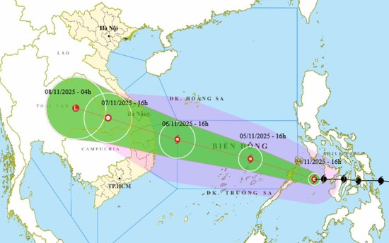 CẬP NHẬT: Tin BÃO KHẨN CẤP - cơn Bão KALMAEGI và các chỉ đạo ứng phó