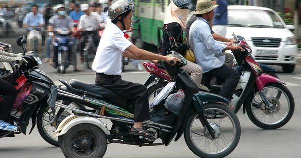 Miễn lệ phí đăng ký xe mô tô ba bánh chuyên dùng cho người khuyết tật