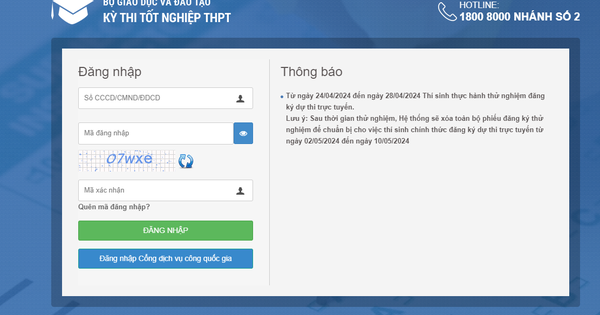 Từ 24/4, thí sinh thử đăng ký dự thi tốt nghiệp Trung học phổ thông