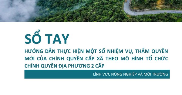 TOÀN VĂN: Sổ tay hướng dẫn thực hiện nhiệm vụ mới của cấp xã - lĩnh vực NÔNG NGHIỆP và MÔI TRƯỜNG